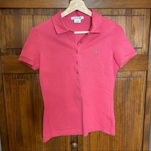 Lacoste Women's Ribbed Cotton Polo